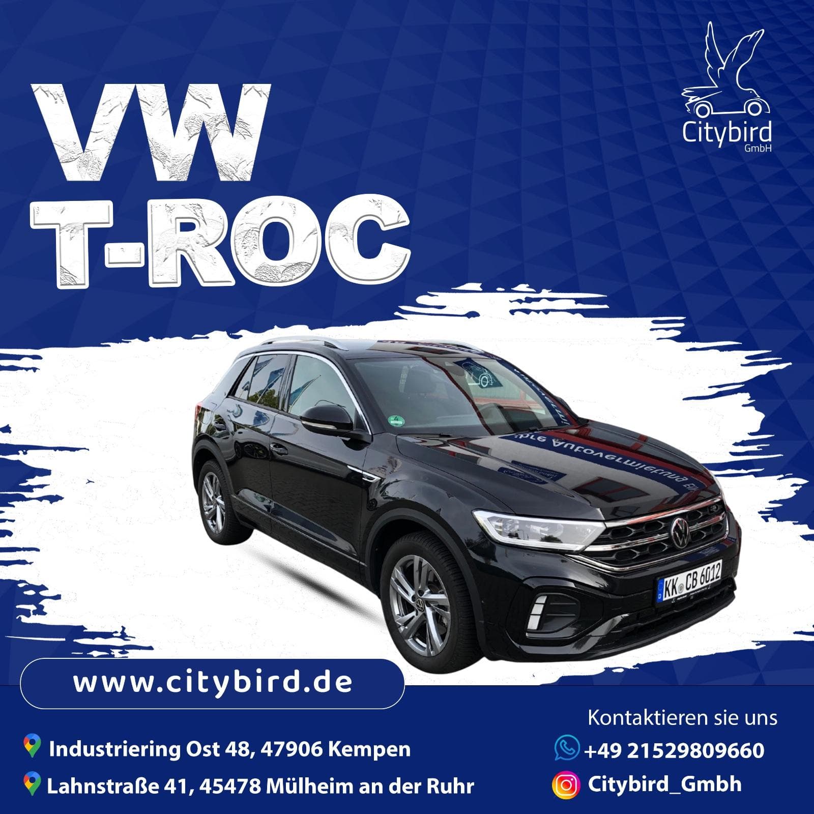 *Langzeitmiete Auto Abo Aktion* VW T-ROC R-LINE ab 1 Monat